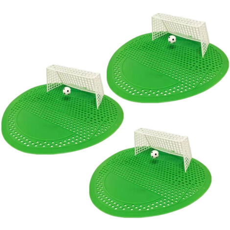 Lot de 3 filtres parfumés motif football, grille filtrante pour urinoir