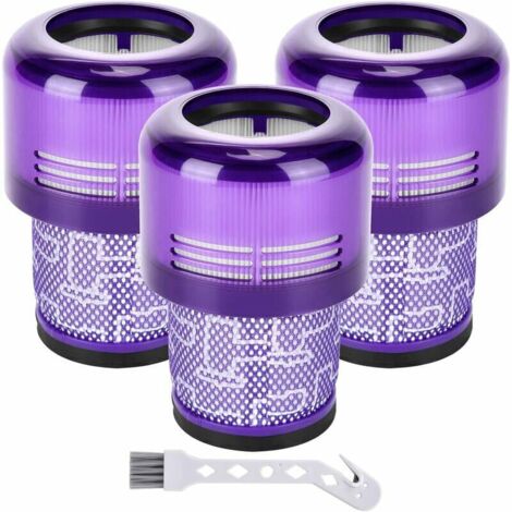 Lot de 3 filtres pour aspirateur Dyson V11 Absolute Extra Pro Animal Torque Drive V15 Detect remplace  97001302