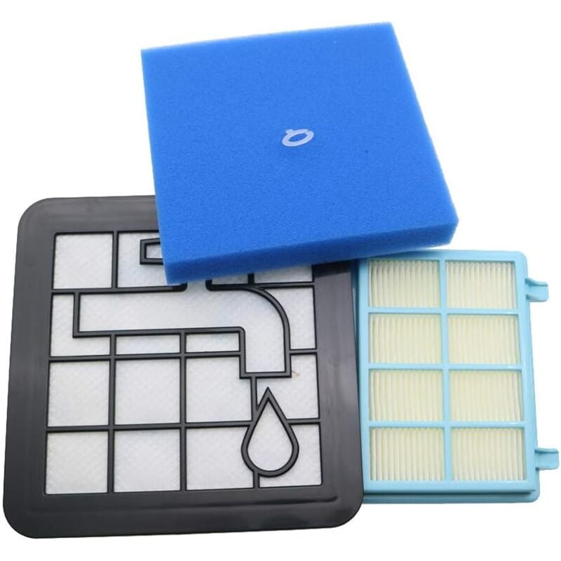 Lot De 3 Filtres Pour Aspirateur Philips Powerpro Compact Et Active - Alternative Pour Le Kit De Rechange Philips Fc8010/02 Fc9331/09 Fc9332/09