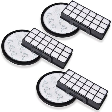 Lot de 3 filtres pour aspirateurs Rowenta XTrem Power Cyclonic RO6921EA RO6941EA RO6963EA RO6971EA RO6984EA RO6993EA (modèle RO69XX) Pièces de rechange X-Trem Power Cyclonic ZR006001