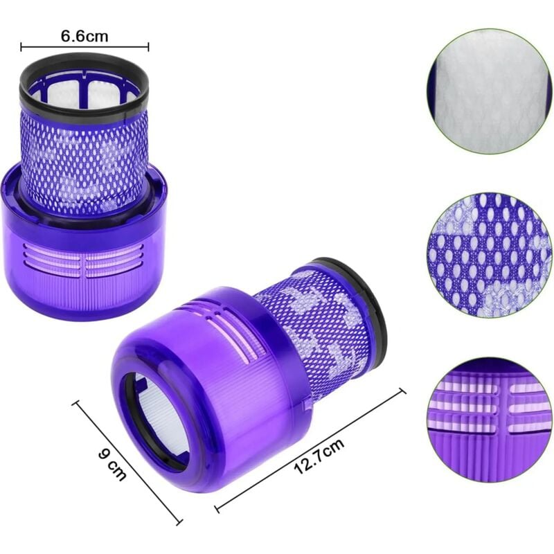 Image of Lot de 3 filtres pour Dyson V15 SV14 SV17 SV22 Absolute Animal Extra Pro