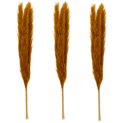 Lot de 3 Fleurs Artificielles "Pampa" 109cm Orange