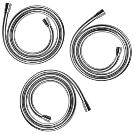 Lot de 3 flexibles de douche