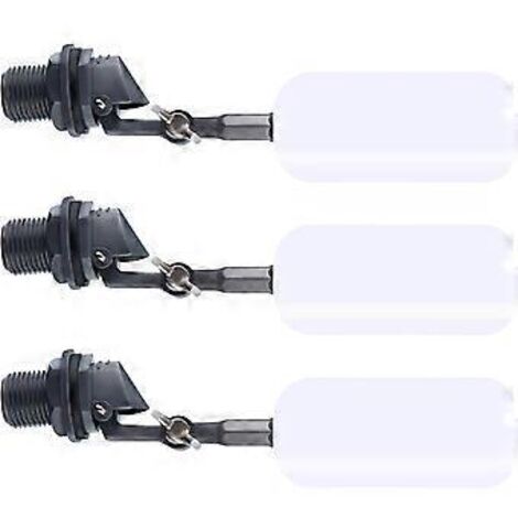 Lot de 3 flotteurs à bille pour humidificateur, fermeture fiable, remplissage 1/2 pouce, vanne à bille, remplacement de flotteur pour bassin