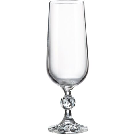 Lot de 3 flûtes en cristallin 18cl, MATIGNON