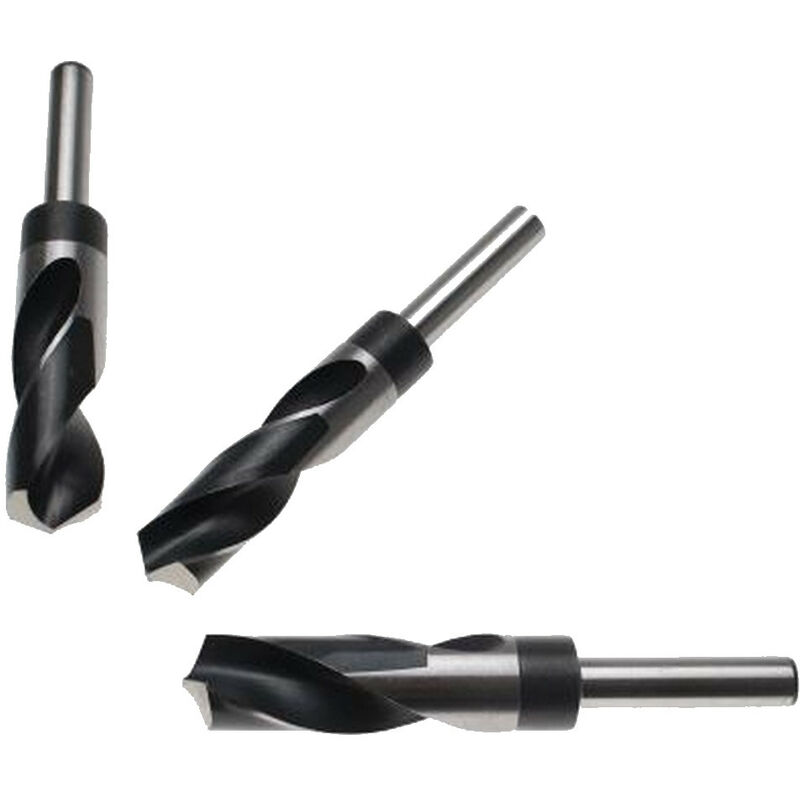 Bgs Technic - Lot de 3 forets a metaux 22-24-25 mm queue reduite à 13 mm