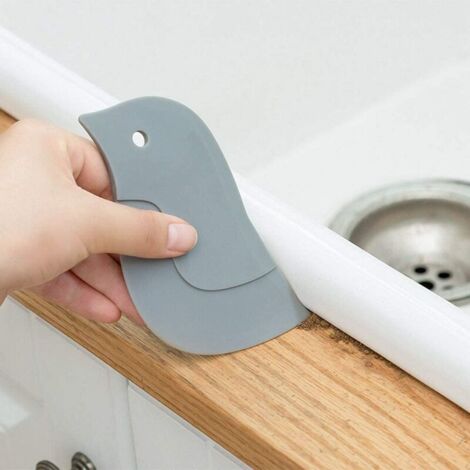 Lot de 3 grattoirs en silicone, outil de cuisine, plaque, grattoir multifonction, facile à utiliser, nettoyage réutilisable,