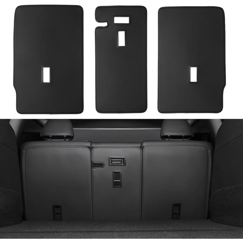 Lot de 3 Housses de Protection de siège arrière pour Tesla Model Y de deuxième rangée, Toutes Saisons, Tapis pour Animaux de Compagnie pour modèle Y