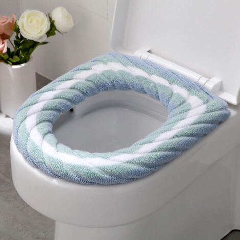 Lot de 3 housses de siège de toilette douces et chaudes, tapis de bain lavables et épais pour la maison