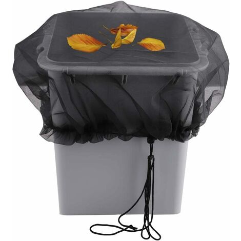 Lot de 3 housses en maille pour fûts de pluie, filets, seaux de collecte d'eau, système de collecte d'eau de pluie, kit de baril de pluie pour garder les débris hors de la pluie