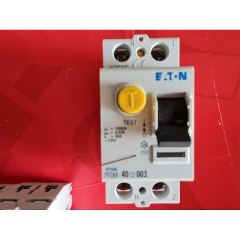 LOT de 3 ID 40A 2P 30mA-AC , Interrupteur Diff MOELLER , ETN PFGM-40/2/003
