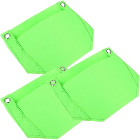 Lot de 3 jardinières suspendues pour fraisiers, en sachet non tissé.