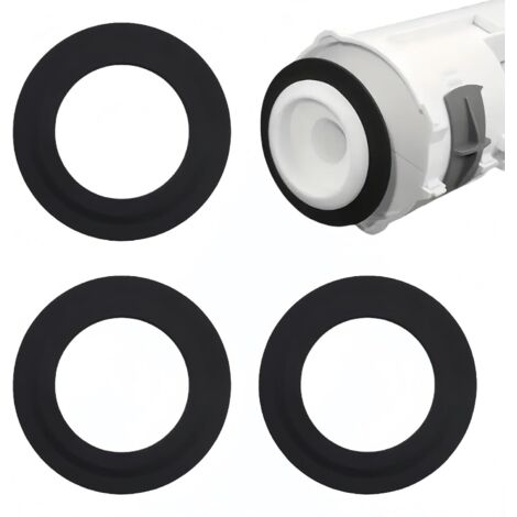 Lot de 3 joints d'étanchéité en caoutchouc de rechange pour soupapes de chasse d'eau Siamp T-oilet 49 et 50, réparation de fuite de T-oilet, pièces F-Lush