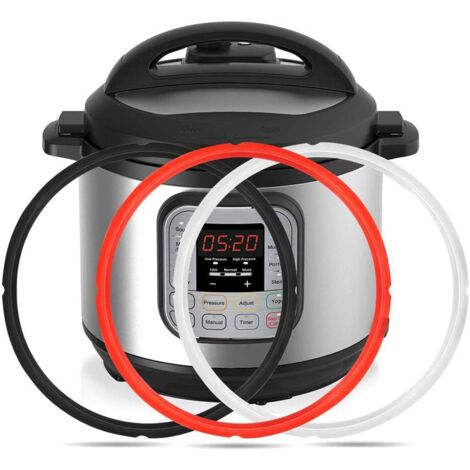 Lot de 3 joints d'étanchéité en silicone pour autocuiseurs Instant Pot de 8 litres, pièces de rechange pour Instant Pot