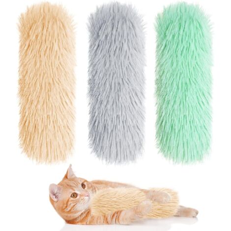 Lot de 3 jouets pour chat Coussin pour chat Jouet de litière pour chat doux et durable