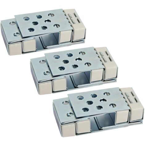 Lot de 3 kits trappe magnétique pour accès baignoire Semin - s'adapte à toute dimension de carrelage - pièces humides et salle de bain