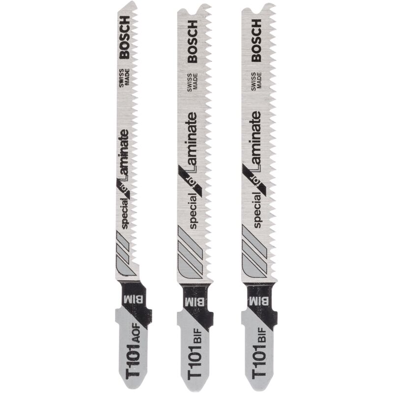 Lame de scie sauteuse BOSCH 2609256788 Assortiment 3 pièces Acier Découpe bois nette
