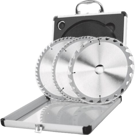 Lot de 3 lames SCHEPPACH pour scies circulaires - 24-48-60 dents - 210 x 30 mm - 7901200715