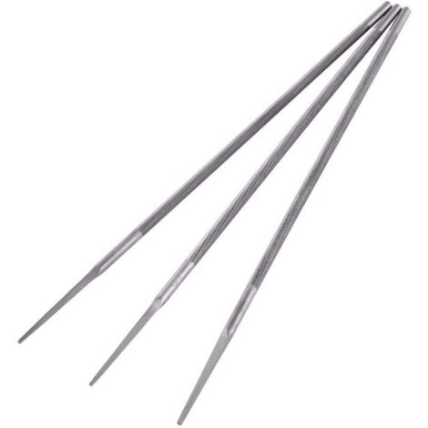 Lot de 3 Limes Rondes pour Tronçonneuse 4,8 mm Lime Tronconneuse (4 mm/4,8 mm/5,5 mm en option) (4,8 mm)