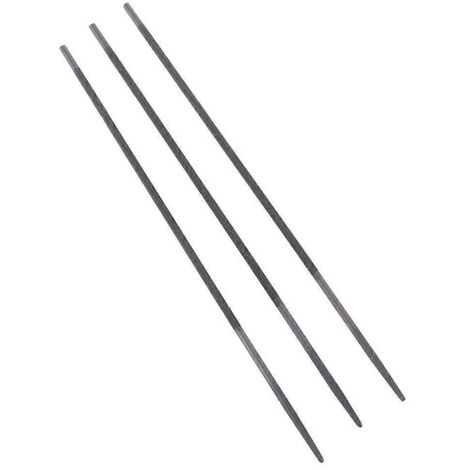 Lot de 3 limes rondes professionnelles de 4 mm pour chaîne de tronçonneuse, affûtage et limage pour le travail du bois (neuf).