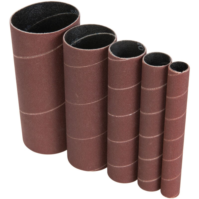 Lot de 5 manchons de poncage en oxyde d aluminium 114 mm grain 240