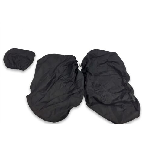 Lot de 3 - MARQUE INCONNUE - Housses de protection textiles élastiquées - Noir universel - Ajustement facile - Défaut de couture fil effiloché - Voir photos