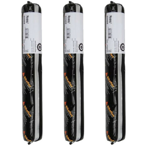 Lot de 3 mastics d'étanchéité universel pour véhicules industriels - SIKA Sikaflex 515 - Blanc - 600ml