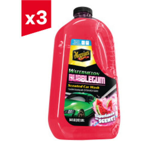 Lot de 3 Meguiar’s® Shampooing Bubblegum – Senteur Pastèque - 1.89l BT