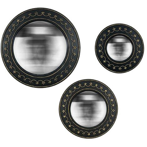Lot de 3 miroirs convexes 18, 22 et 26 cm