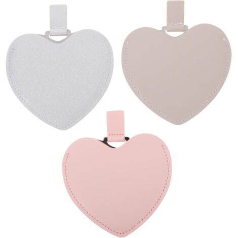 Lot de 3 Miroirs de Maquillage Compacts Pliables Double Face - Mini Miroirs de Poche Légers pour Femme Fille & Voyage