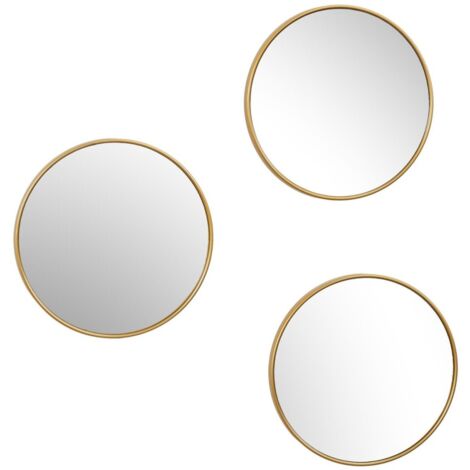 Lot de 3 miroirs TORONTO diam 26cm