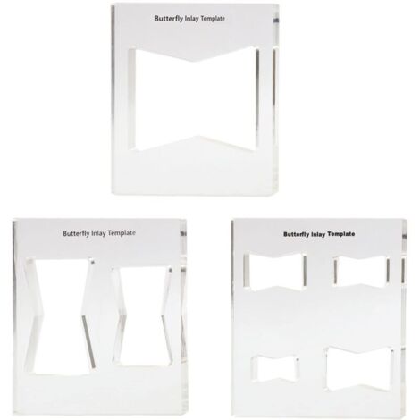 Lot de 3 modèles décoratifs pour le travail du bois, 7 en 1 pour nœud papillon décoratif