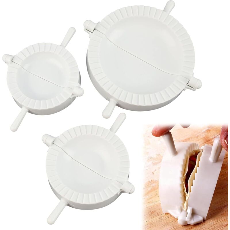 Lot De 3 Moules À Raviolis En PP Alimentaire – Pour Raviolis, Empanadas, Mini-Chaussons Et Desserts, Pratiques Et Faciles À Utiliser, Lavables Au