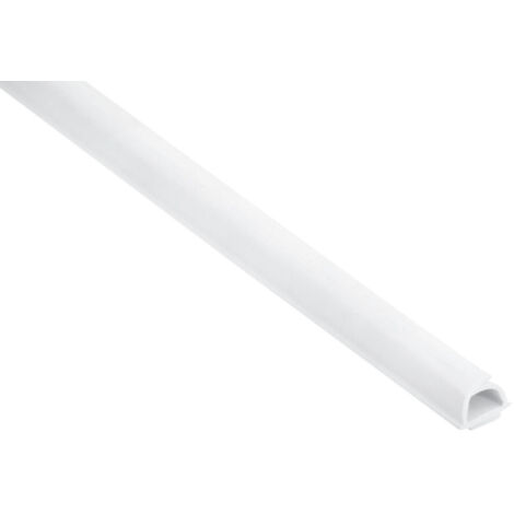 Lot de 3 gaines adhésives Cablefix 10,5 x 10 mm blanc – PVC flexible pour surfaces non planes – Installation sans outil – IP20 – Inofix