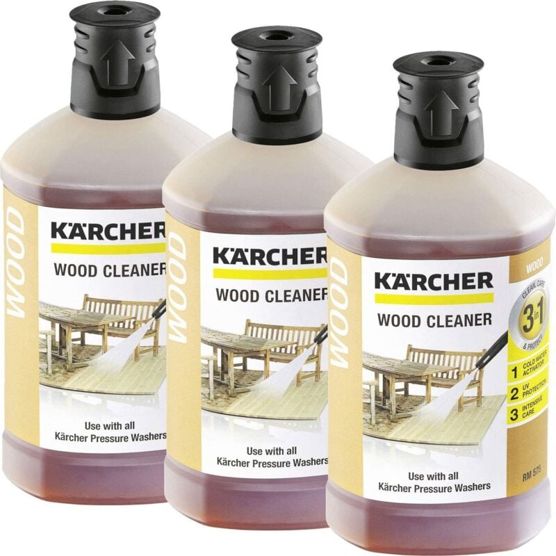 Karcher - Lot de 3 nettoyants 3 en 1 (1L) pour Nettoyeur Haute Pression 62958820