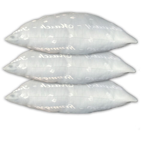 Lot de 3 oreillers Grand-Mère 60x60 cm – Garnissage moelleux – Lavable en machine à 40° – Confort durable