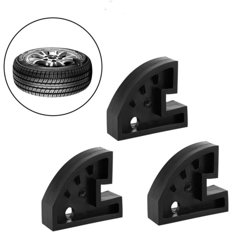 Lot de 3 outils de serrage en nylon pour changeur de pneu - black