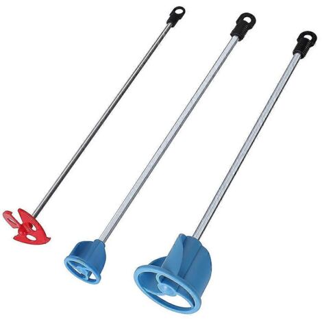 Lot de 3 pales de mélangeur pour peinture, résine époxy, enduit et glacis céramique --
