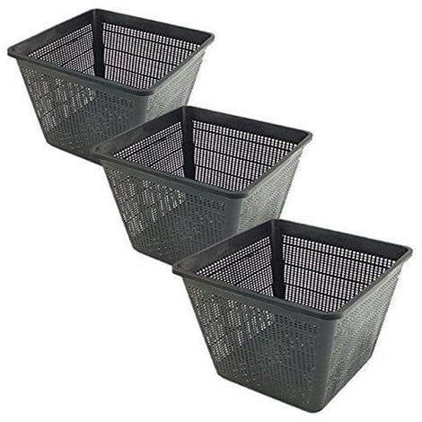 Lot de 3 Paniers 19 x 19 x 9 pour bassin aquatique - animallparadise
