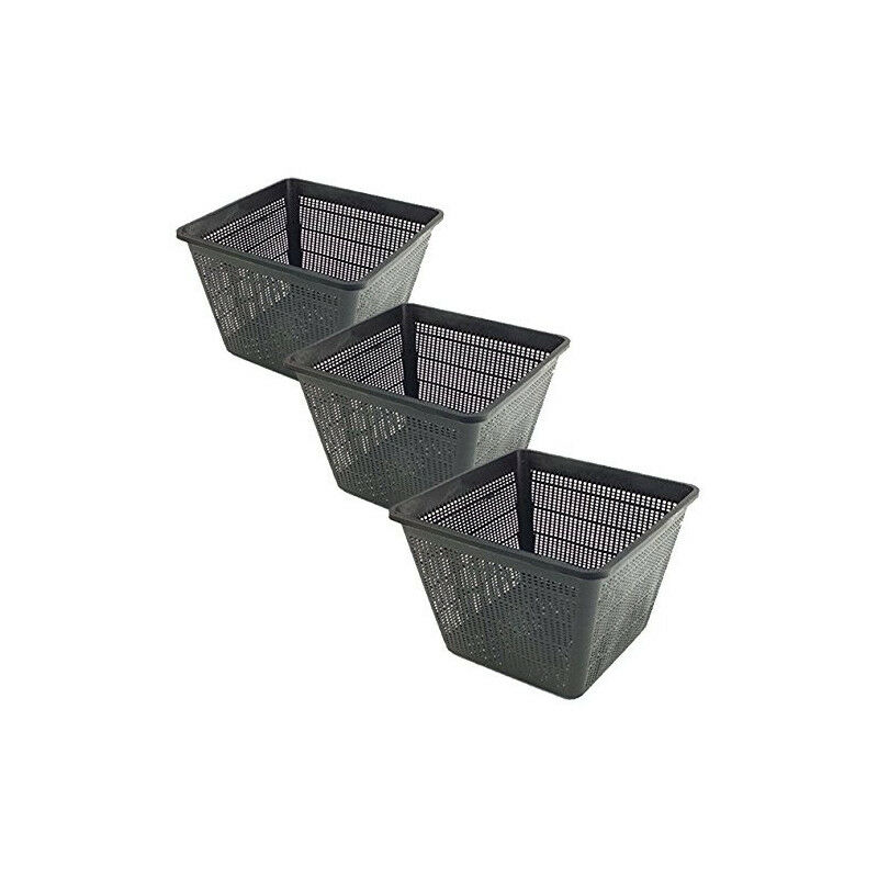lot de 3 Paniers 23 x 23 x 13 pour bassin aquatique.
