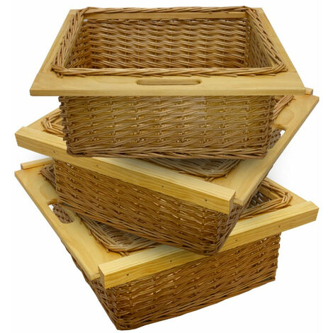 Long panier de rangement en rotin - 15x47x24 - ON RANGE TOUT