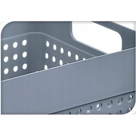 Lot de 3 paniers de rangement en plastique 350 ml