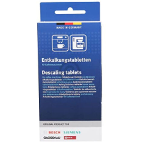Lot de 3 pastilles detartrantes pour machines a cafe Bosch - Siemens - 00311974