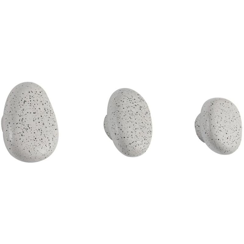 Lot de 3 patères de salle de bain en terrazzo - 3 tailles - stochi