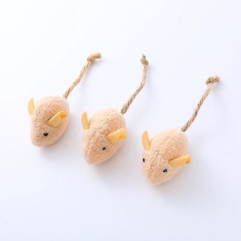 lot De 3 Peluches Cataire, Peluche Chat Rat, Pour Jouets D'intrieur Pour Chat