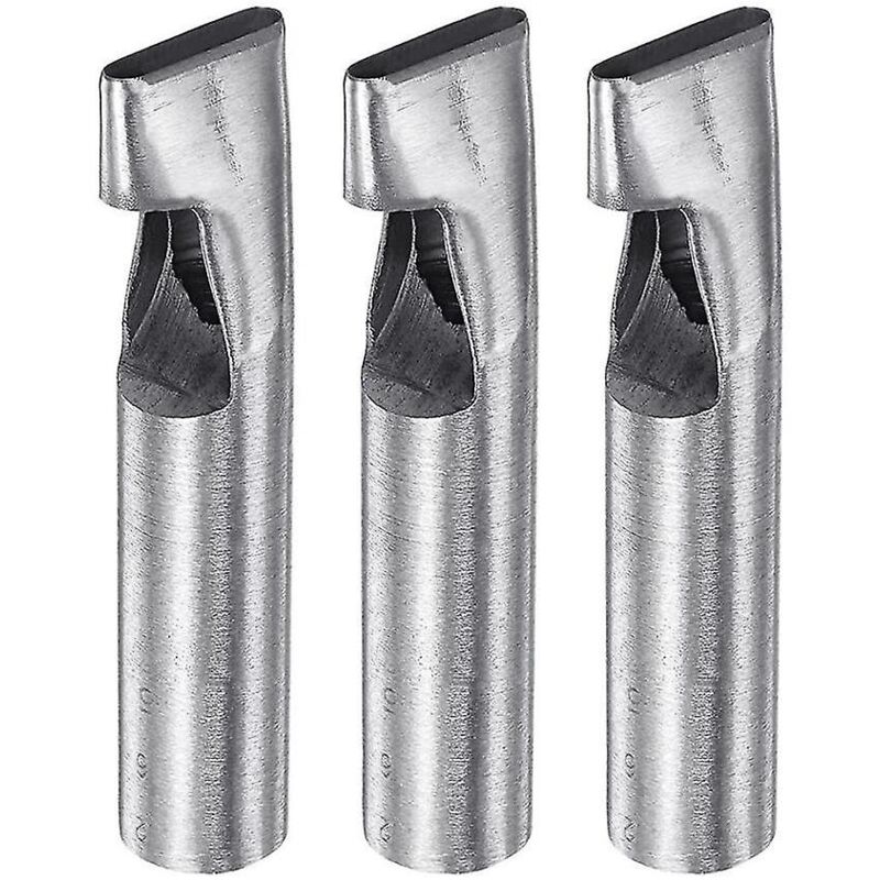 Lot de 3 perforatrices ovales 5 x 26 mm pour cuir, coupe-creux, oblongues, pour bracelet, ceinture, bracelet de montre, cuir