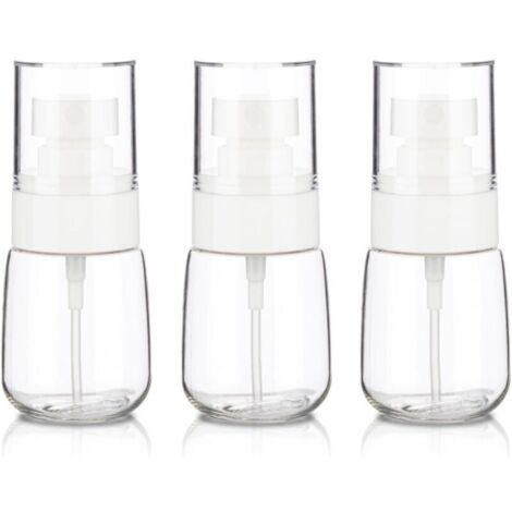 Lot de 3 petits vaporisateurs de voyage 30 ml, vaporisateurs de voyage vides, mini vaporisateurs en plastique à brume fine