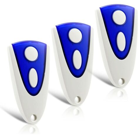 Lot de 3 pièces de rechange pour émetteur manuel Novotron 502, ouvre-porte de garage 433,92 MHz, 2 canaux, compatible avec l'émetteur manuel Novoferm 502 MAX43-2, Novotron 512 MIX43-2