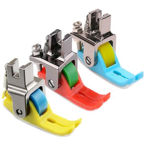 Lot de 3 pieds-de-biche étroits pour rouleau, pied-de-biche pour rouleau