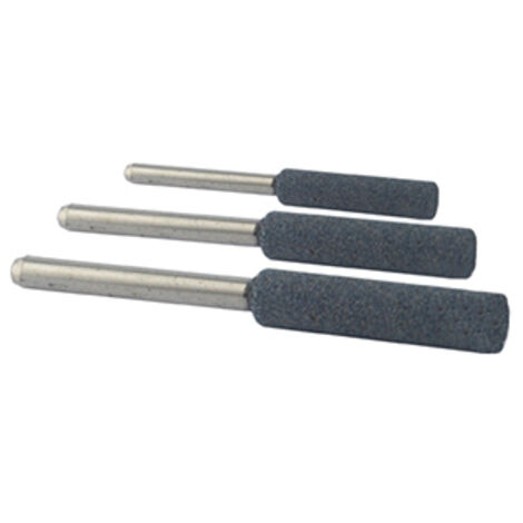 Lot De 3 Pierres D'affutage ø: 4,0 - 4,8 - 5,5mm Pour Affuteuses 9307820 Et 9307825.